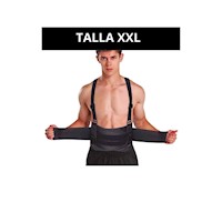MAXSPORTS Faja Lumbar Corta Negro XXL